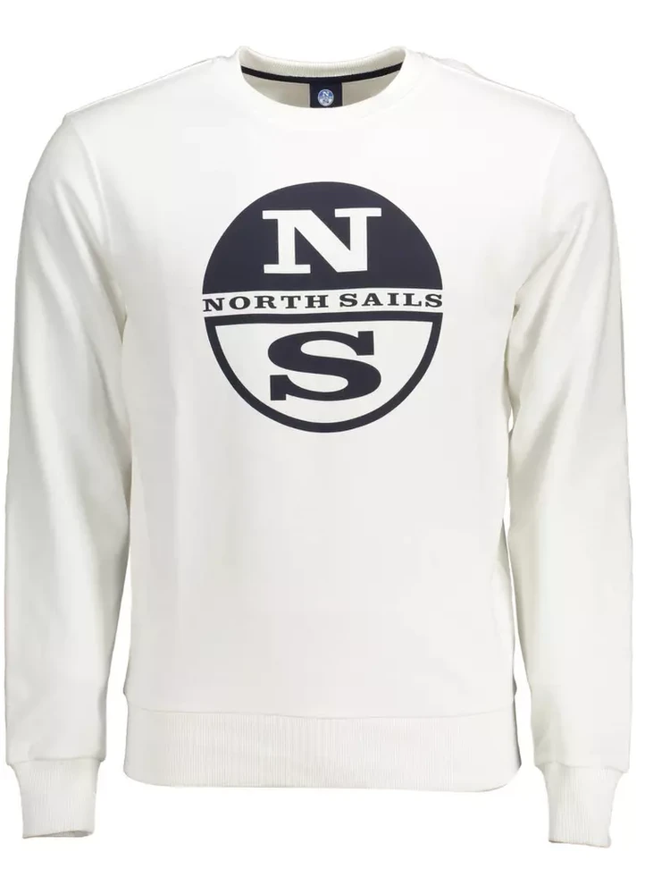 White Cotton Sweatshirt