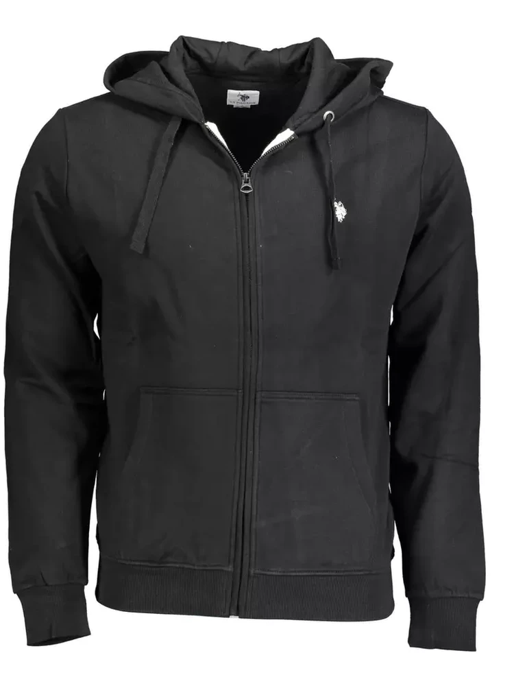 Black Cotton Sweatshirt