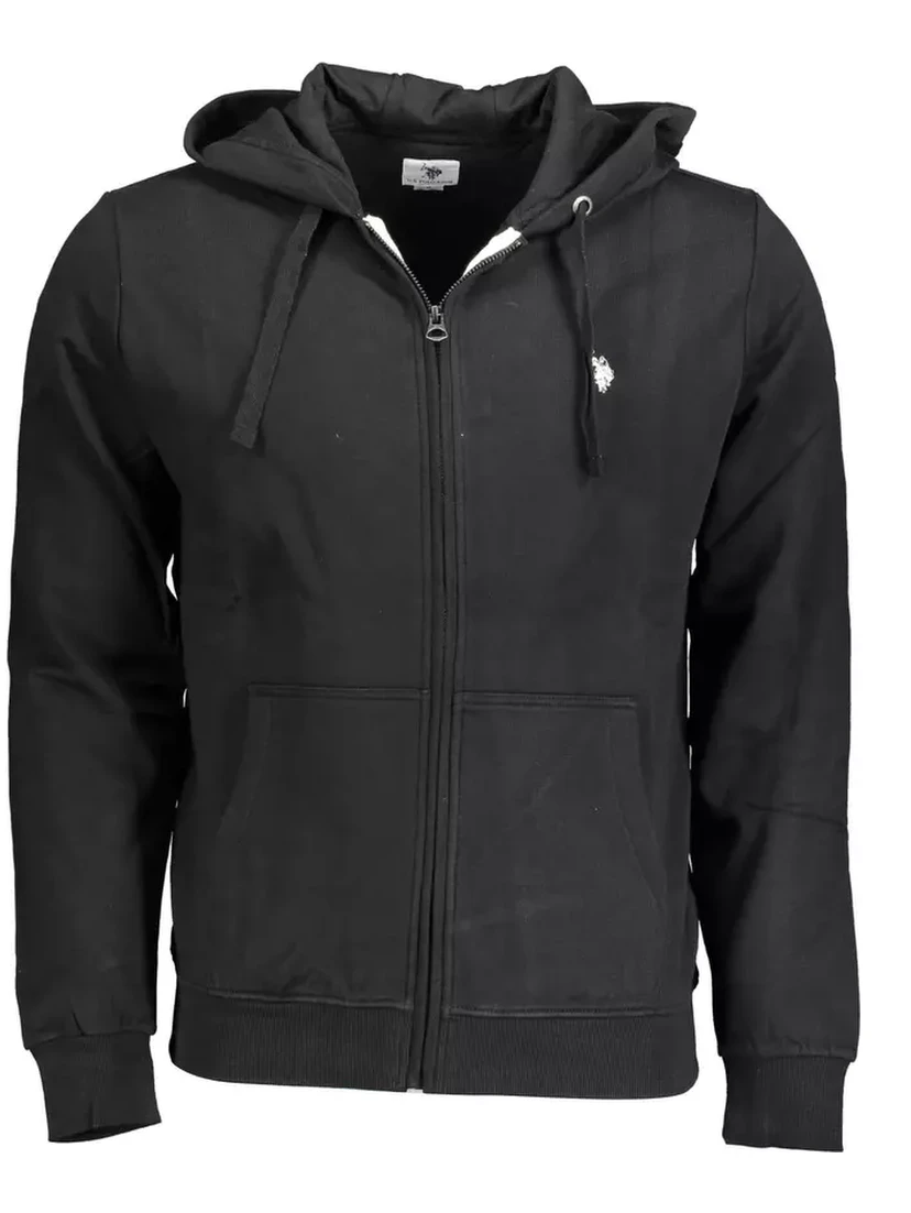 Black Cotton Sweatshirt