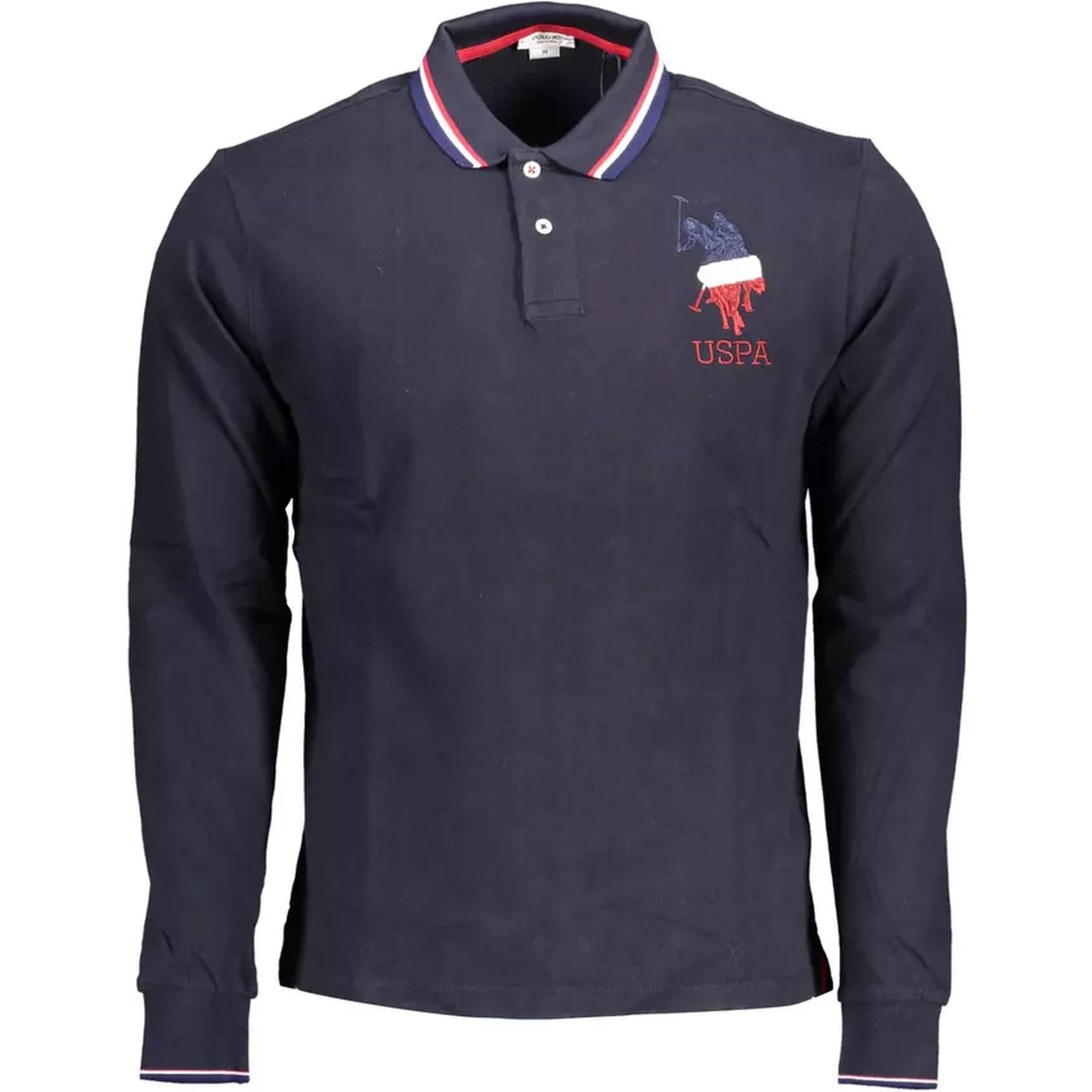 Blue Cotton Polo Shirt