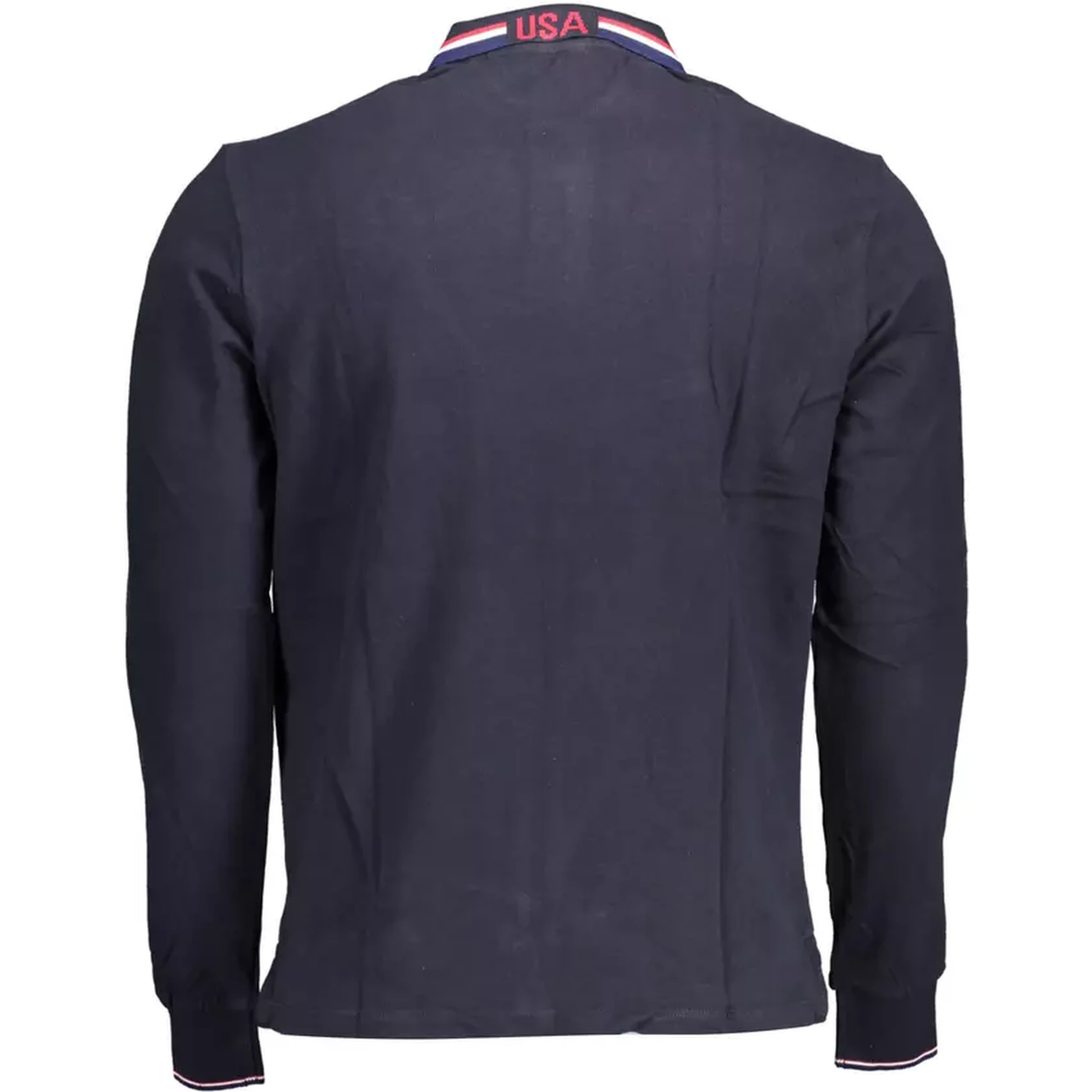 Blue Cotton Polo Shirt