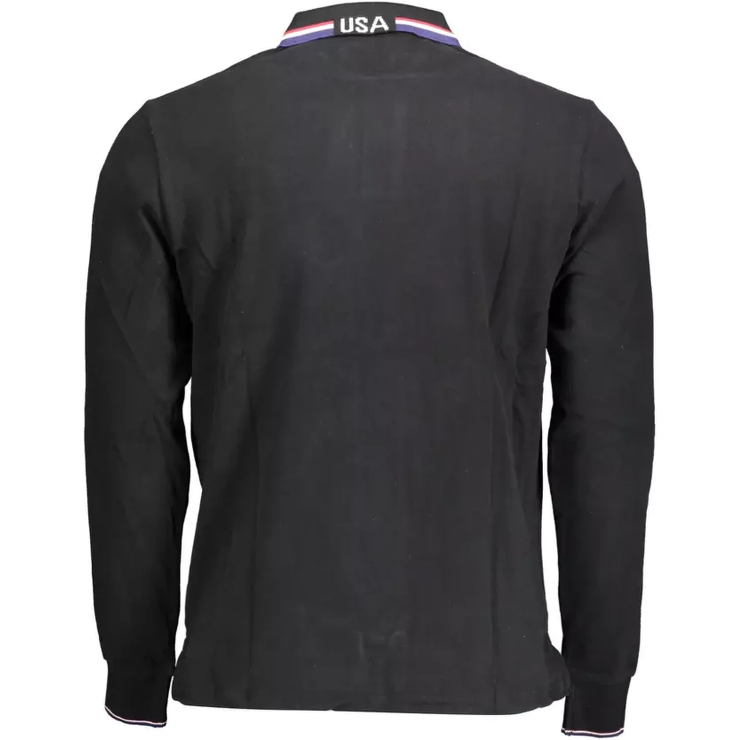 Black Cotton Polo Shirt