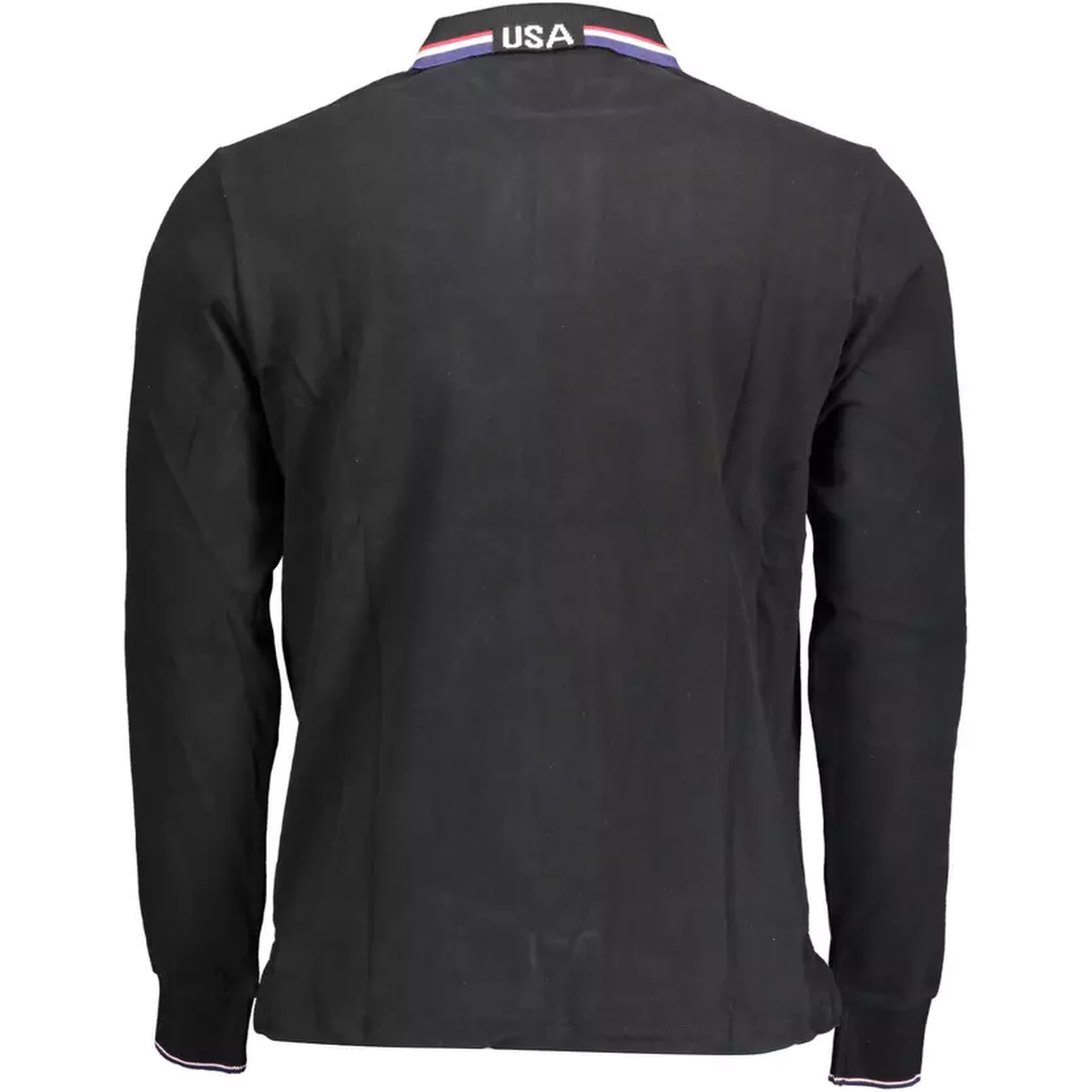 Black Cotton Polo Shirt