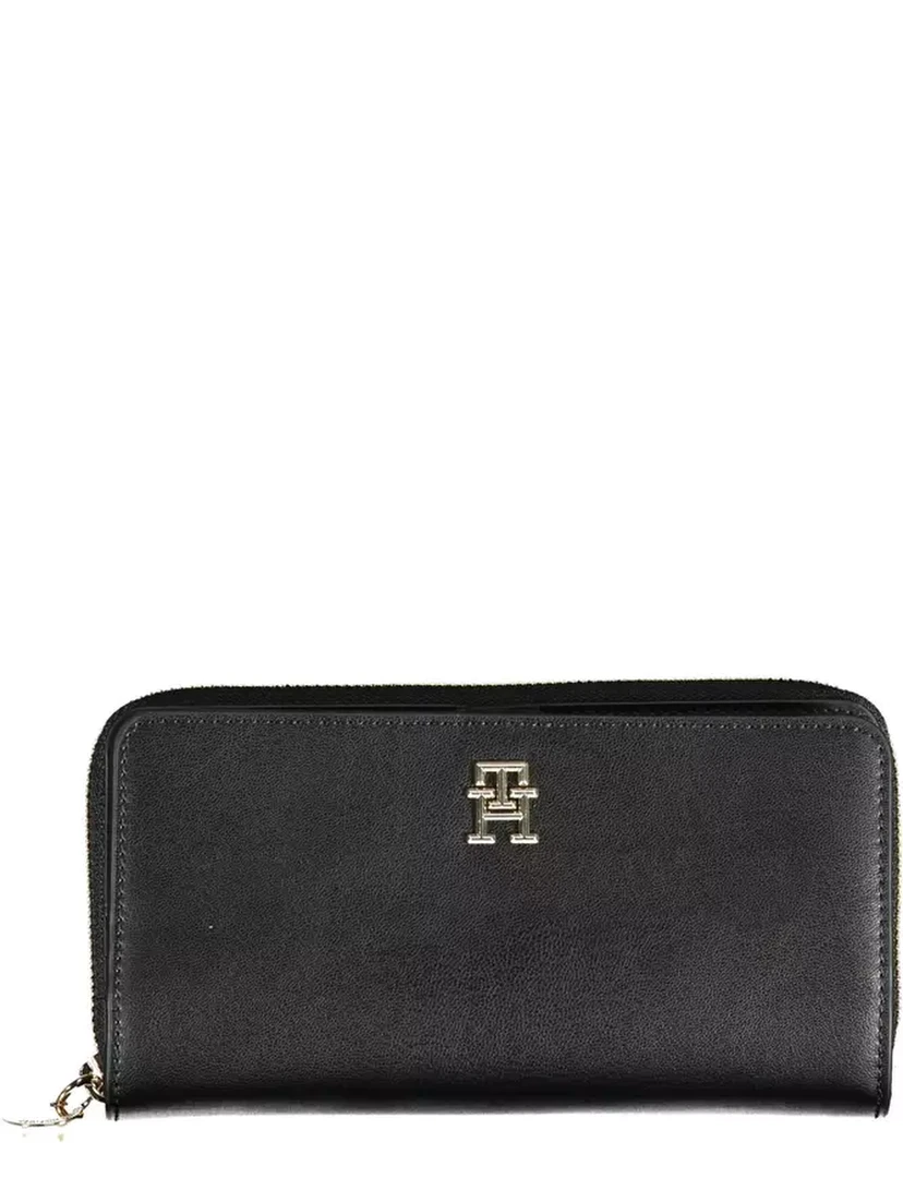 logo-plaque zip-around wallet