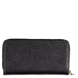 logo-plaque zip-around wallet