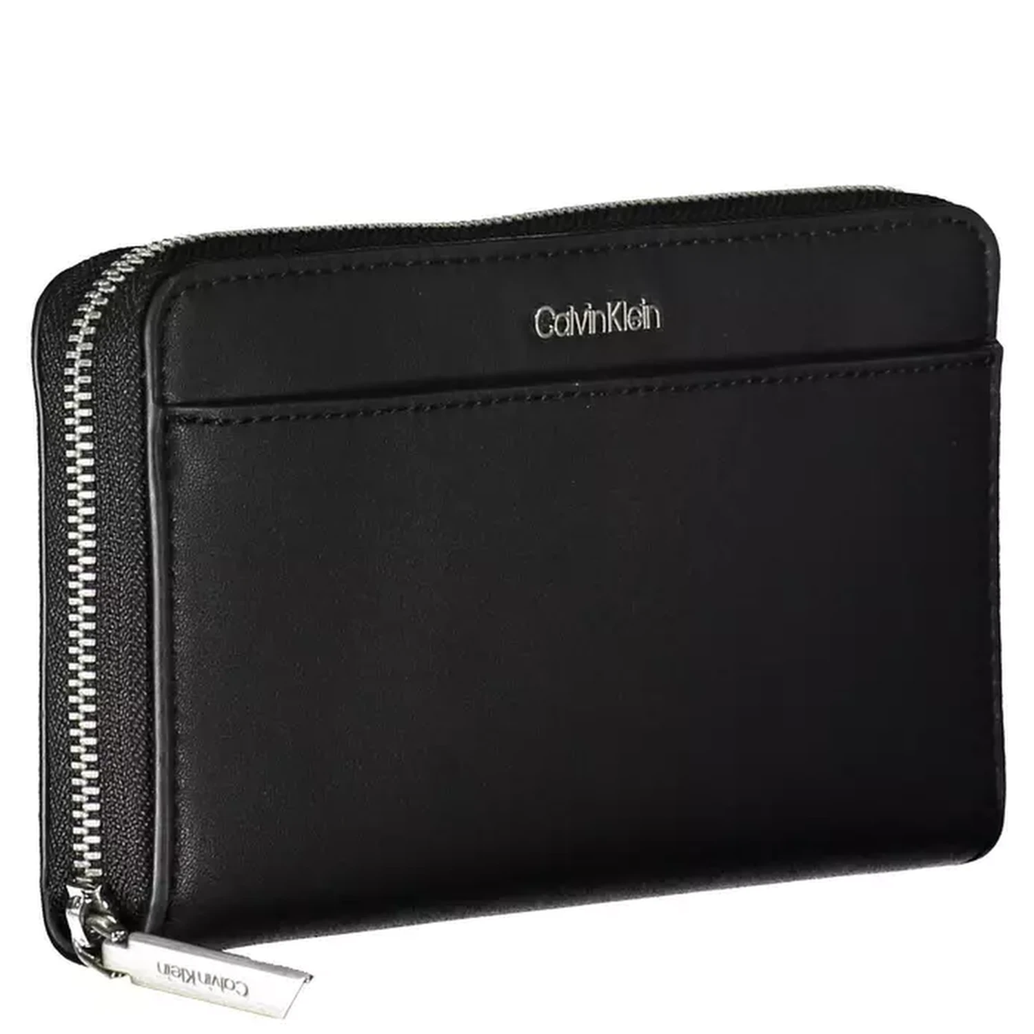 Chic Polyethylene Rfid Secure Wallet In Black