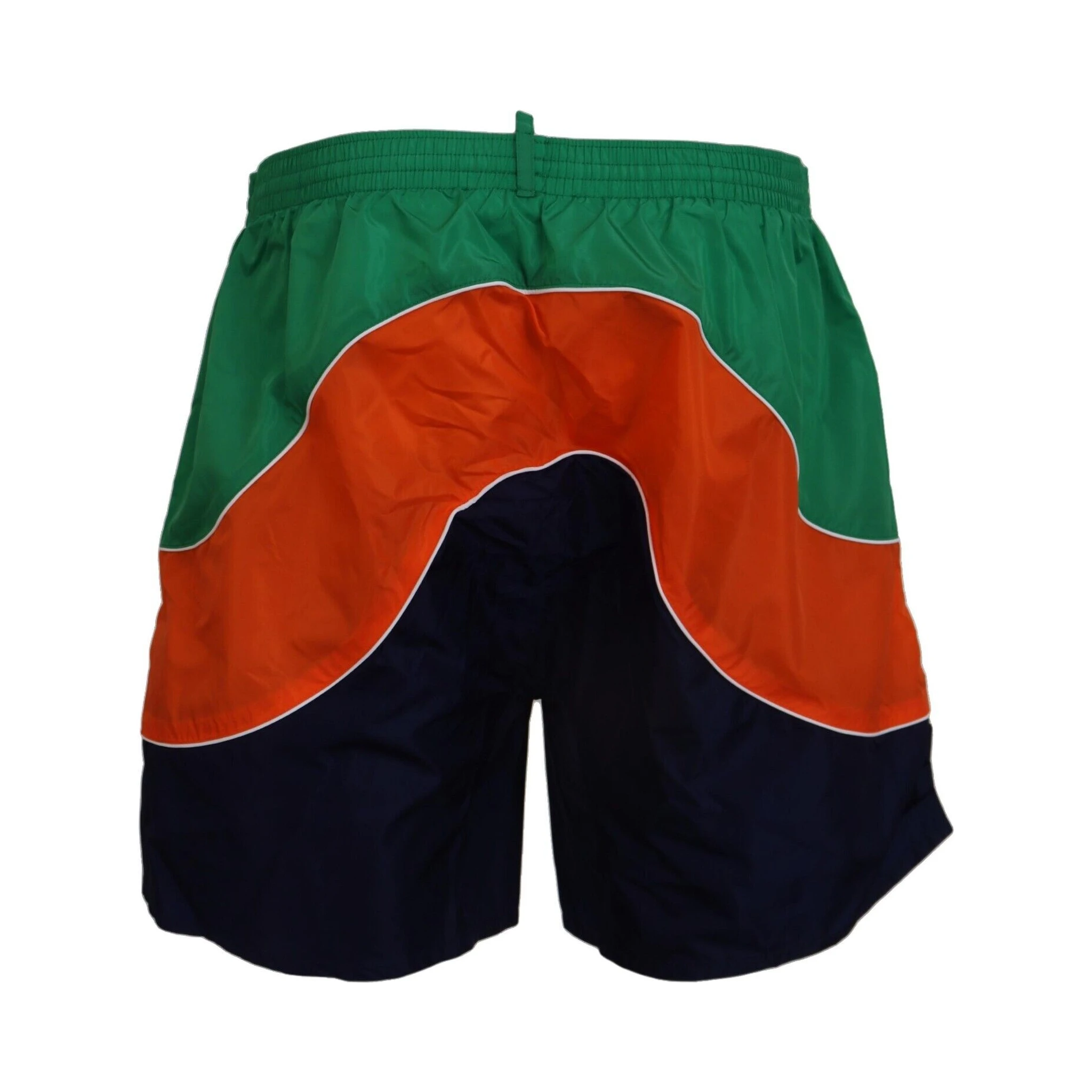 Multicolor Logo Print Men Beachwear Swimwear Short