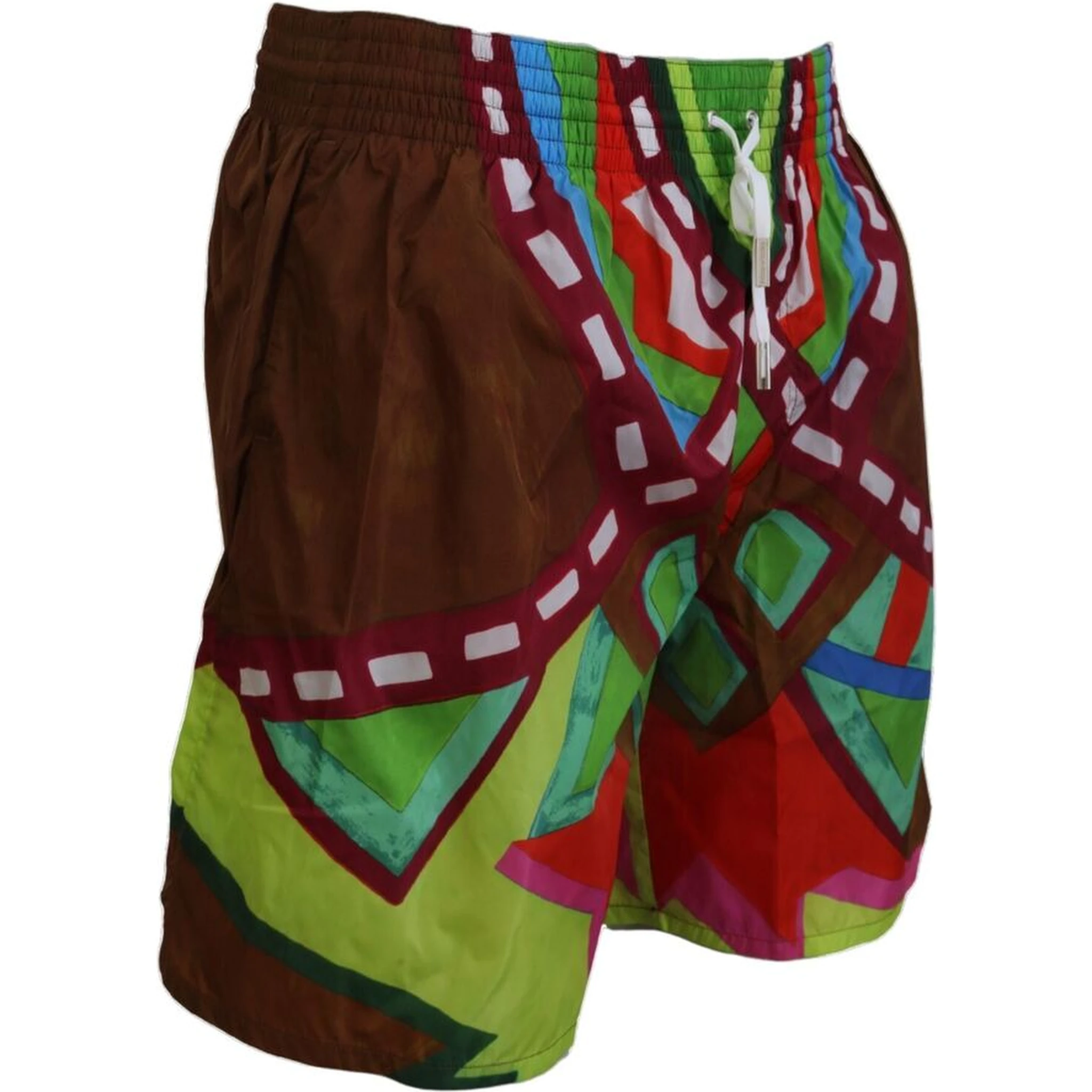 Multicolor Printed Men Beachwear Swimwear Short