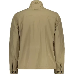 Beige Polyester Jackets & Coat