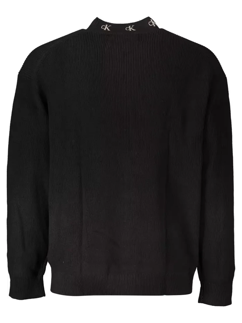 Black Cotton Sweater
