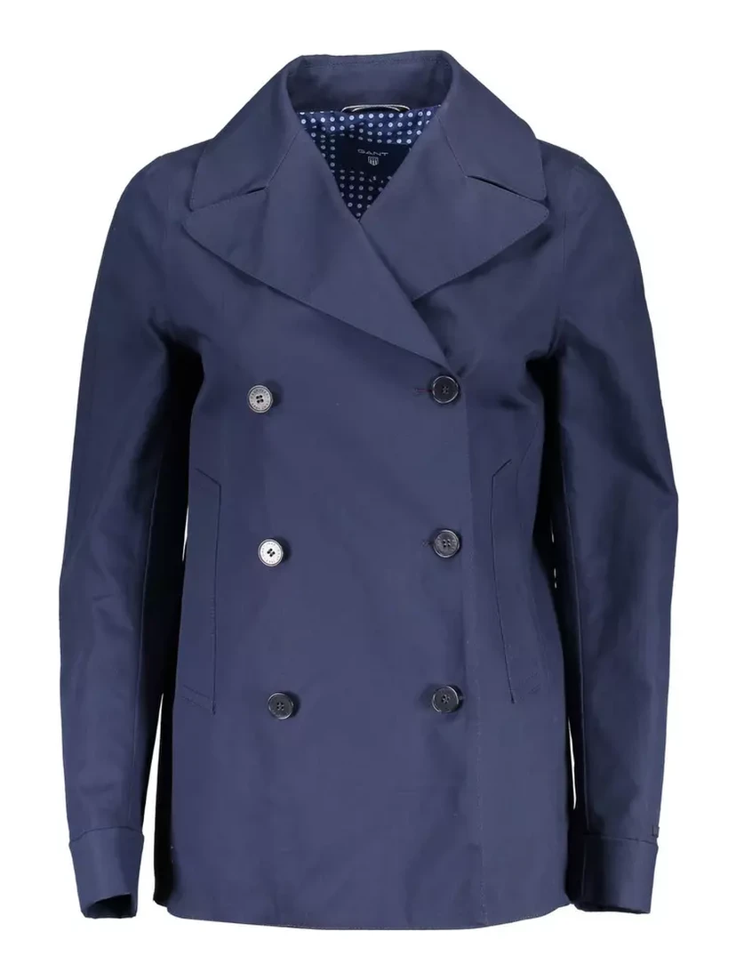 Blue Cotton Jackets & Coat