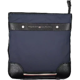 Blue Polyester Shoulder Bag