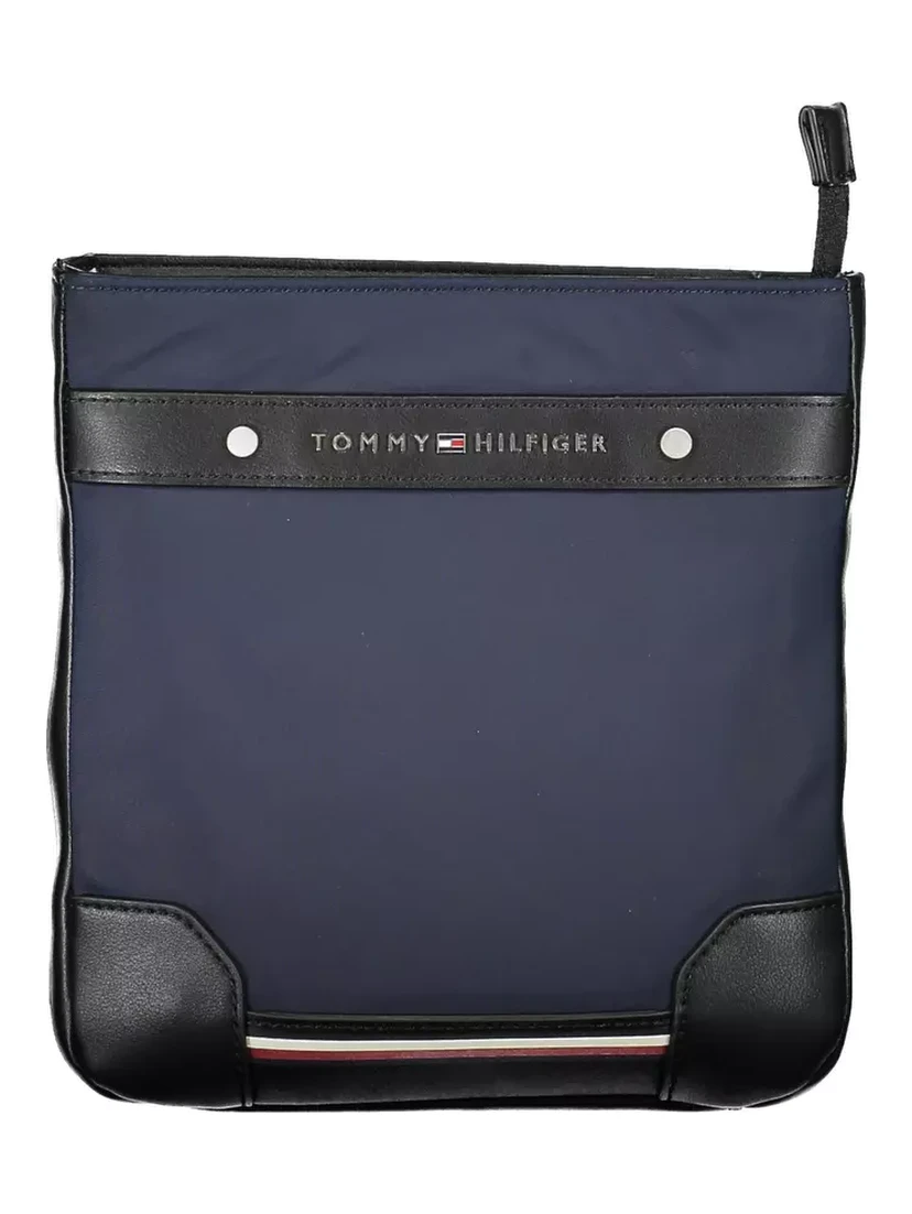 Blue Polyester Shoulder Bag