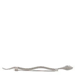 Silver Brass Crystal Spilla Serpente Mens Brooch Pin