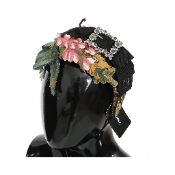 Multicolor Tiara Floral Crystal Bow Diadem Headband