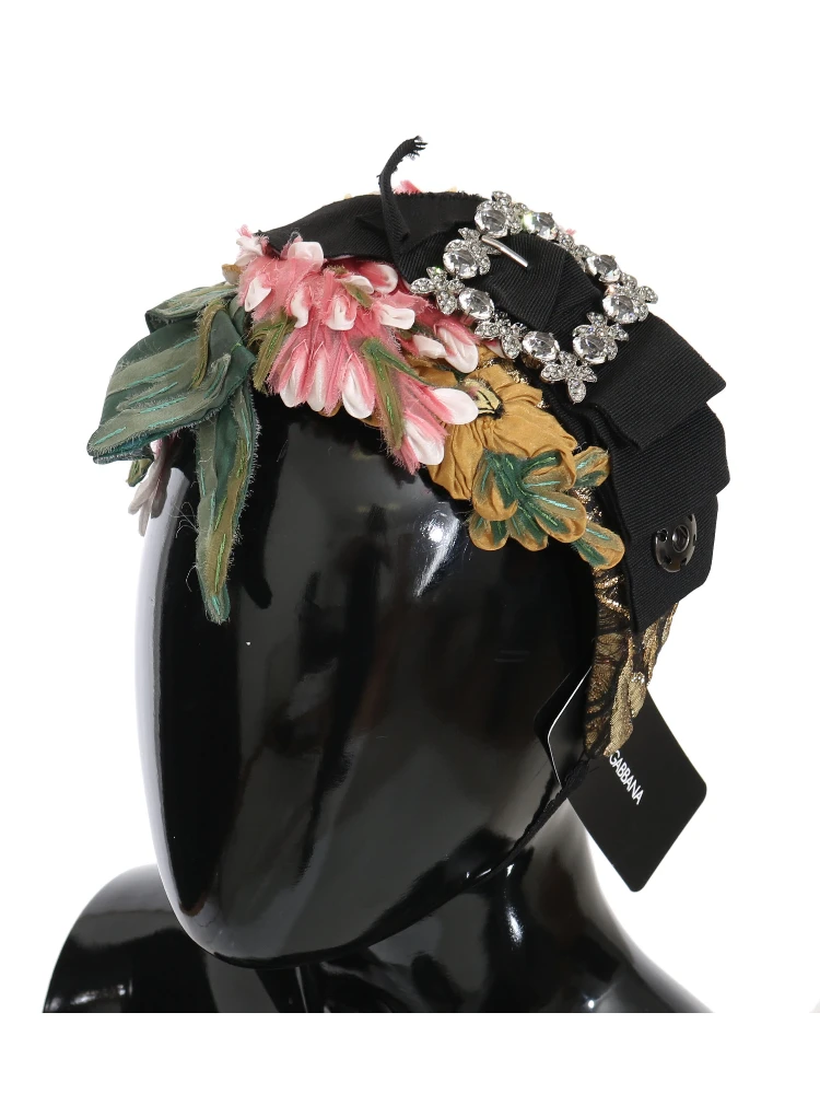Multicolor Tiara Floral Crystal Bow Diadem Headband alternative