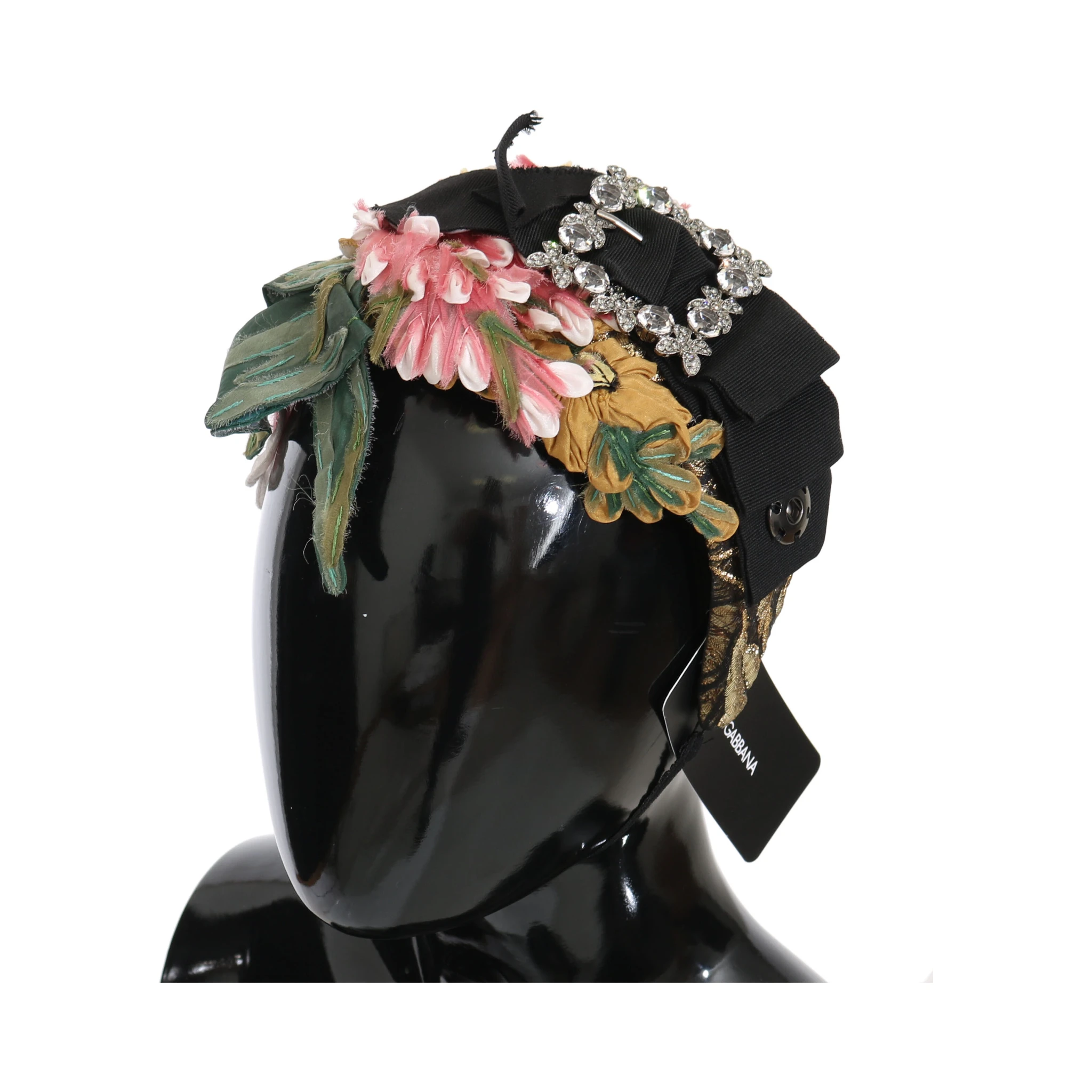 Multicolor Tiara Floral Crystal Bow Diadem Headband