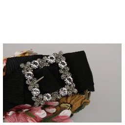 Multicolor Tiara Floral Crystal Bow Diadem Headband