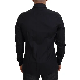 Black Roses Slim Fit Cotton Shirt