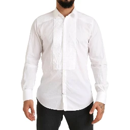 White GOLD Formal Cotton Tuxedo Dress Shirt