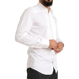 White GOLD Formal Cotton Tuxedo Dress Shirt