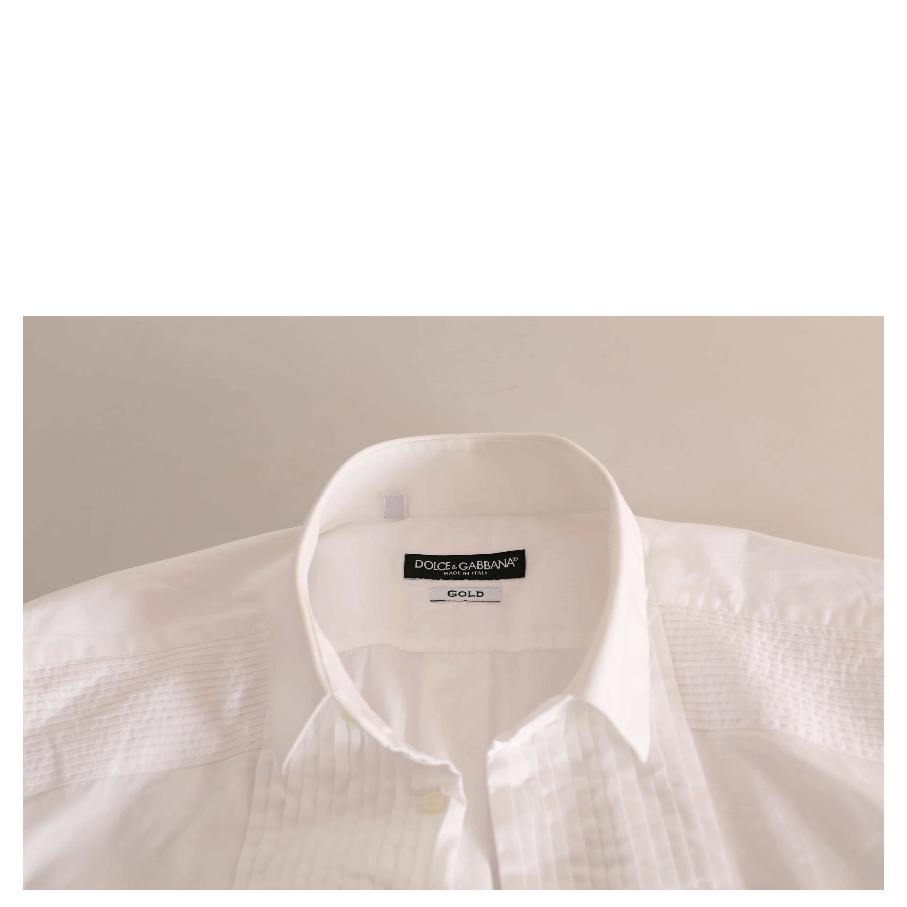 White GOLD Formal Cotton Tuxedo Dress Shirt
