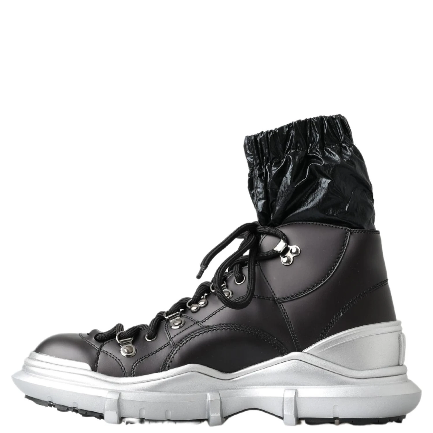 Black Nylon Galileo High Top Sneakers Shoes