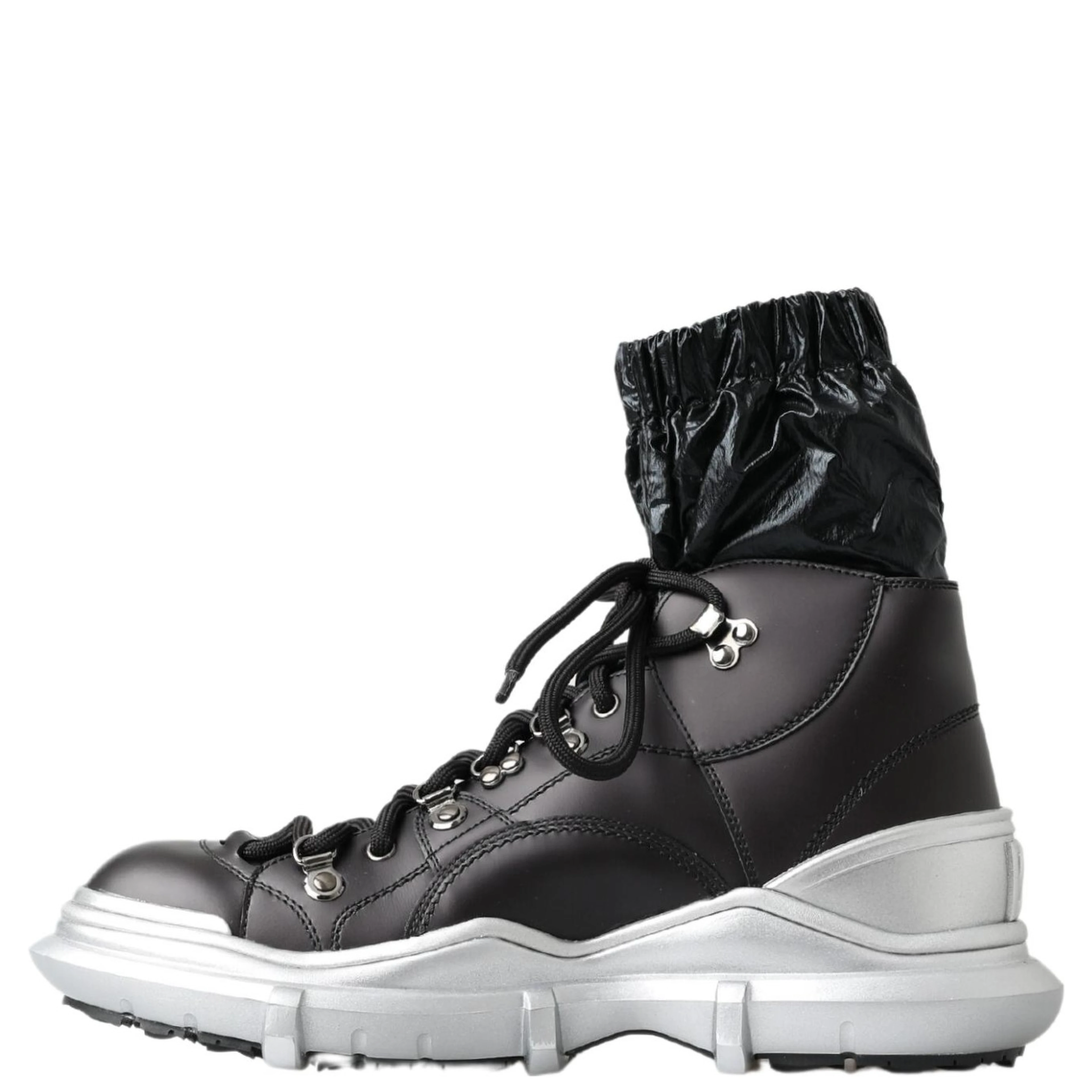 Black Nylon Galileo High Top Sneakers Shoes