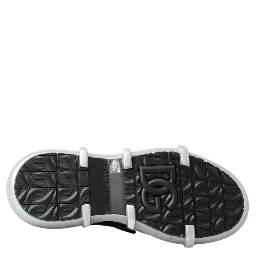 Black Nylon Galileo High Top Sneakers Shoes