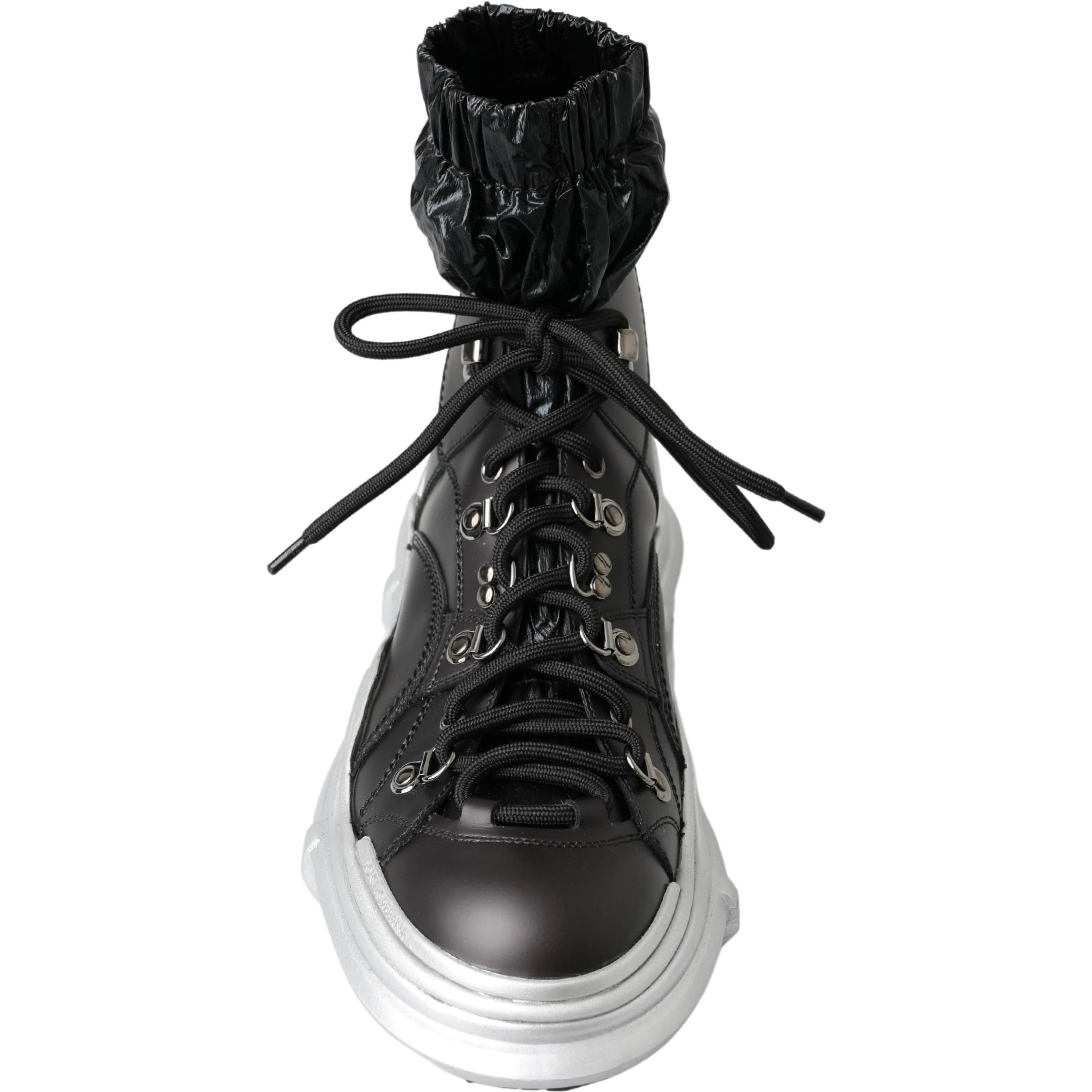Black Nylon Galileo High Top Sneakers Shoes