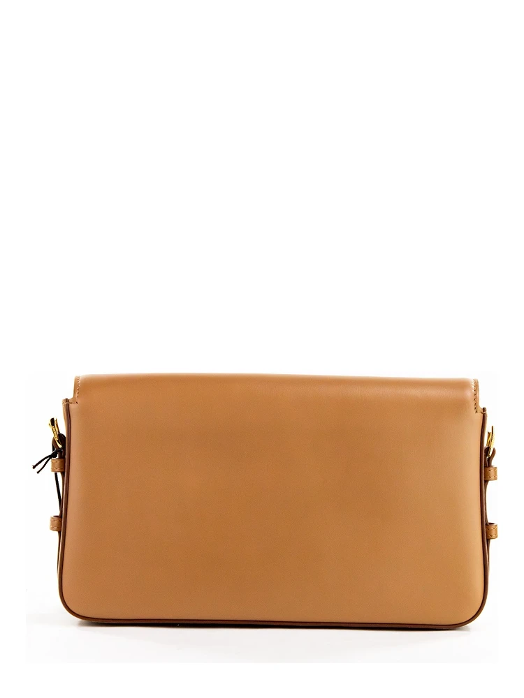 Grace Small Nutmeg Smooth Leather Flap Crossbody Clutch Handbag Purse alternative