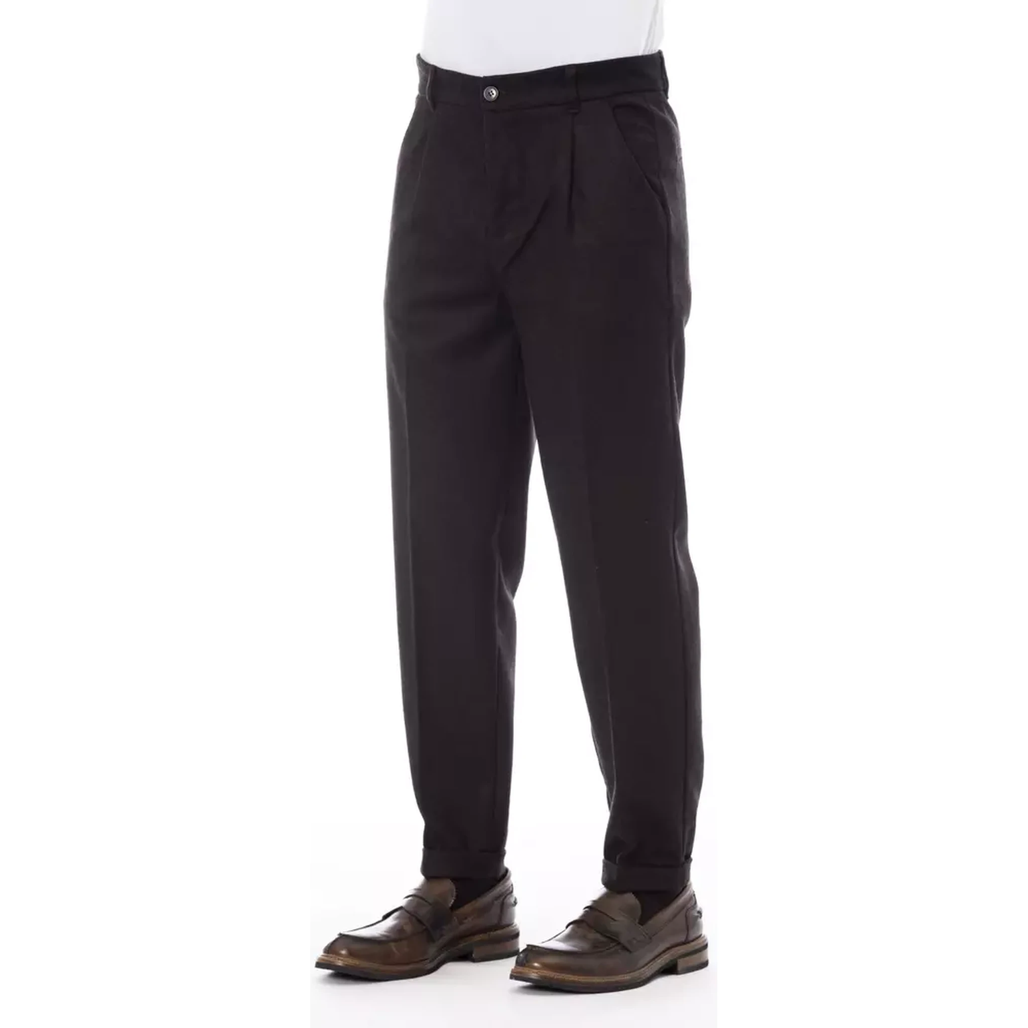 Brown Wool Pant