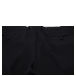 Black Dress Wool Silk Trouser Pants