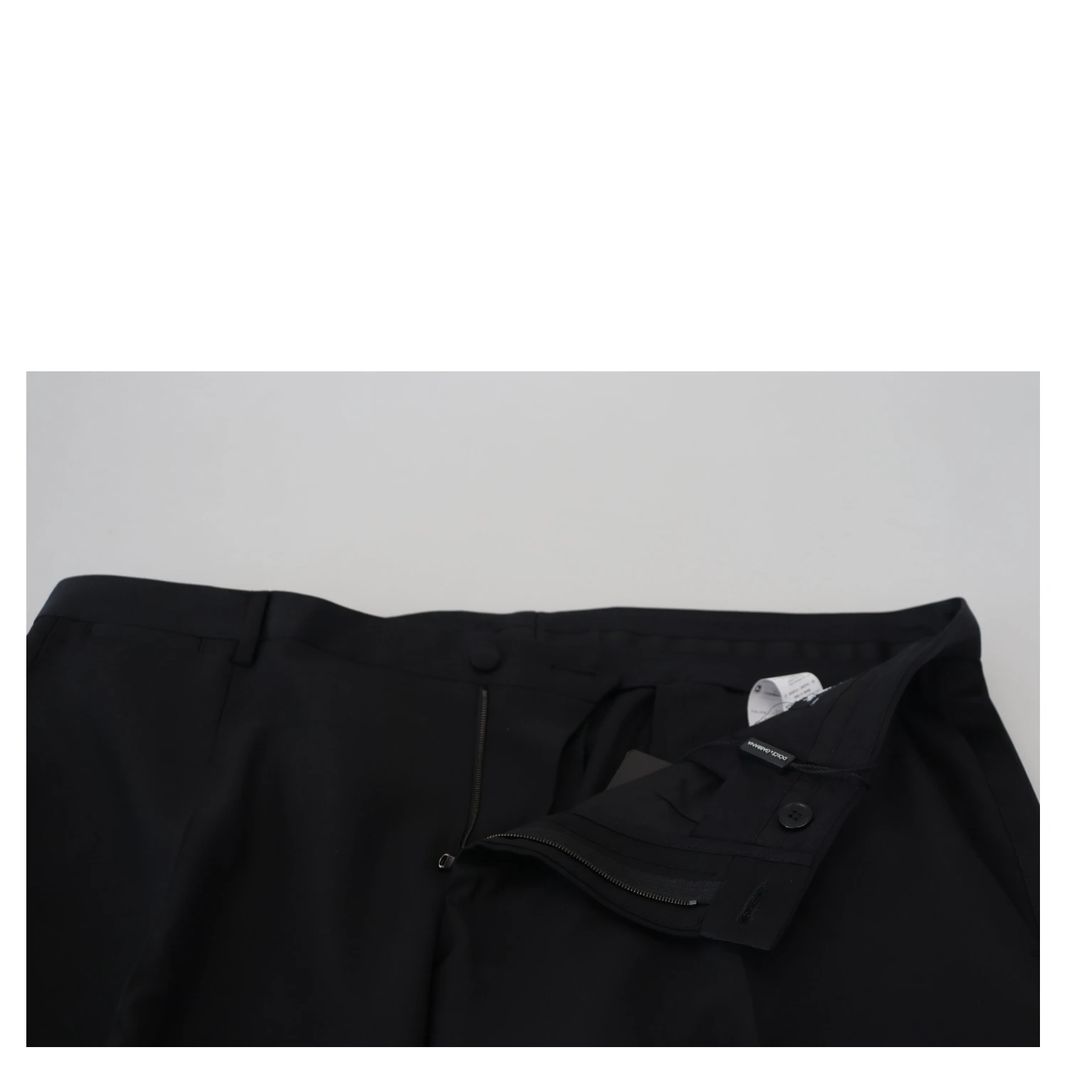 Black Dress Wool Silk Trouser Pants