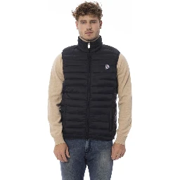 Black Polyamide Sleveless Jacket