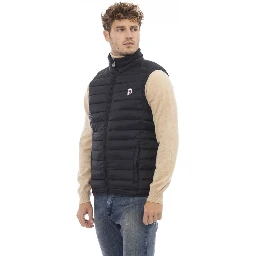 Black Polyamide Sleveless Jacket