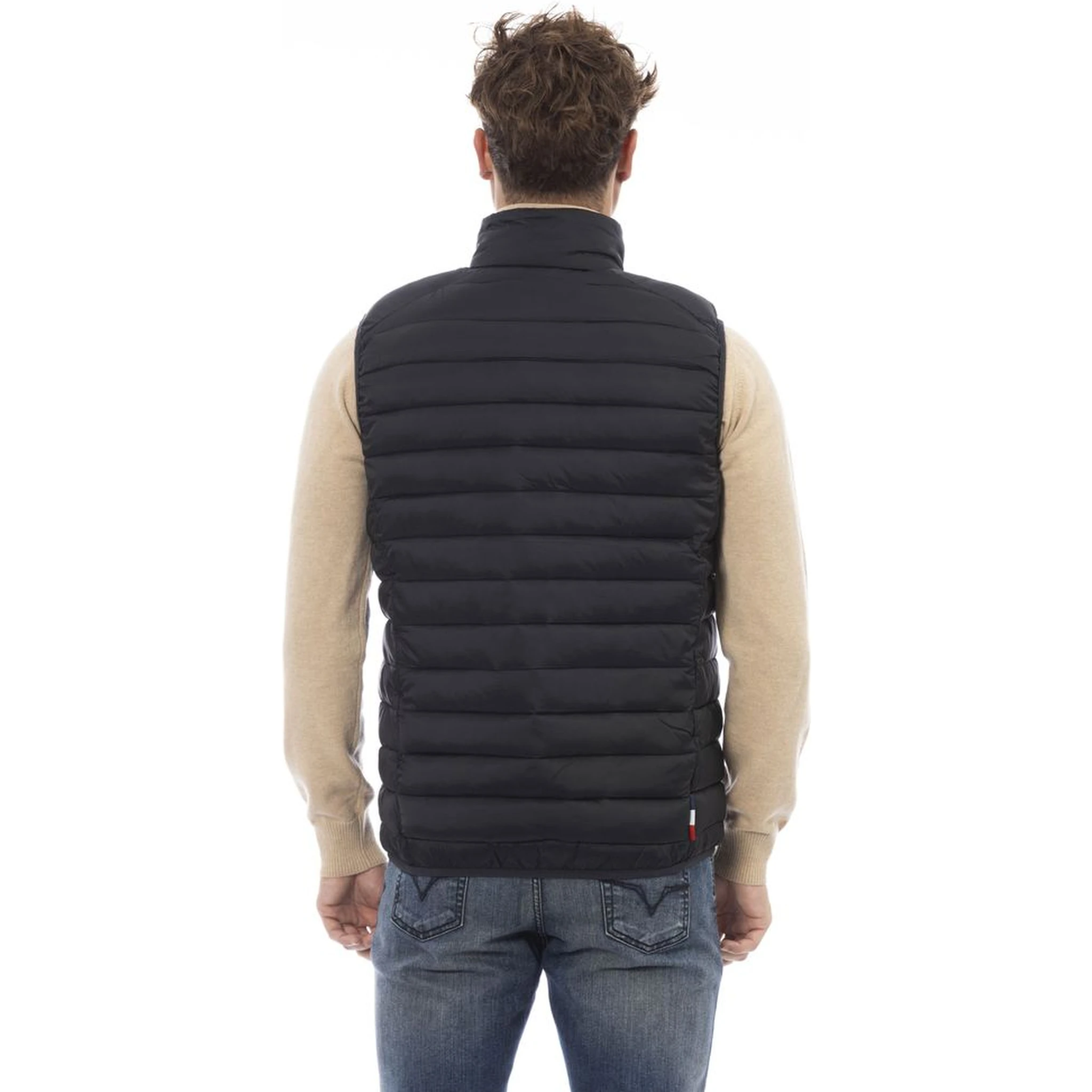 Black Polyamide Sleveless Jacket
