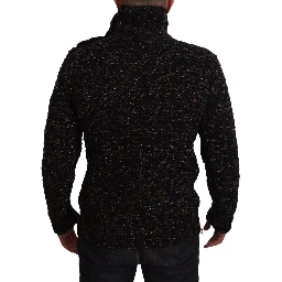 Brown Fatto A Mano Turtleneck Pullover Sweater