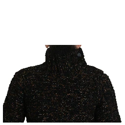 Brown Fatto A Mano Turtleneck Pullover Sweater