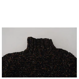 Brown Fatto A Mano Turtleneck Pullover Sweater