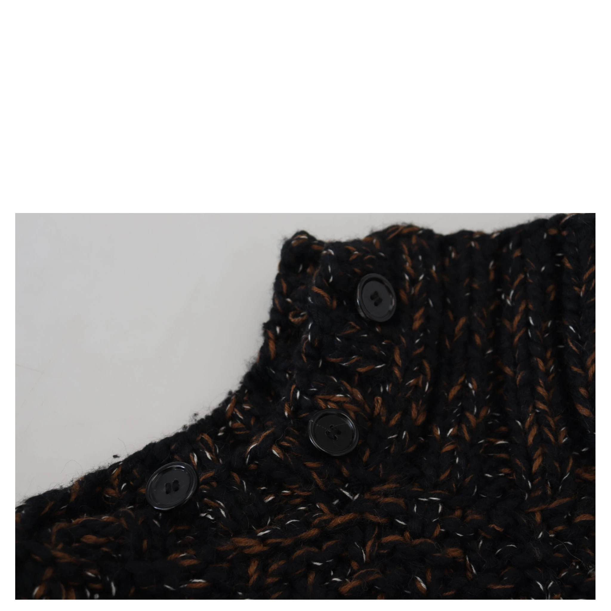 Brown Fatto A Mano Turtleneck Pullover Sweater