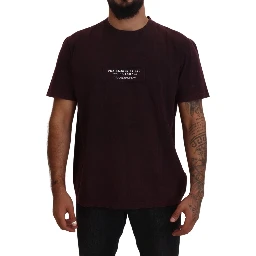 Bordeaux Crewneck Short Sleeve  T-shirt