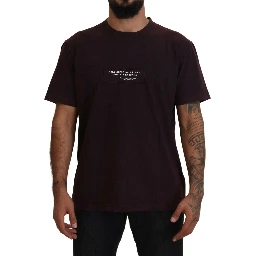 Bordeaux Crewneck Short Sleeve  T-shirt