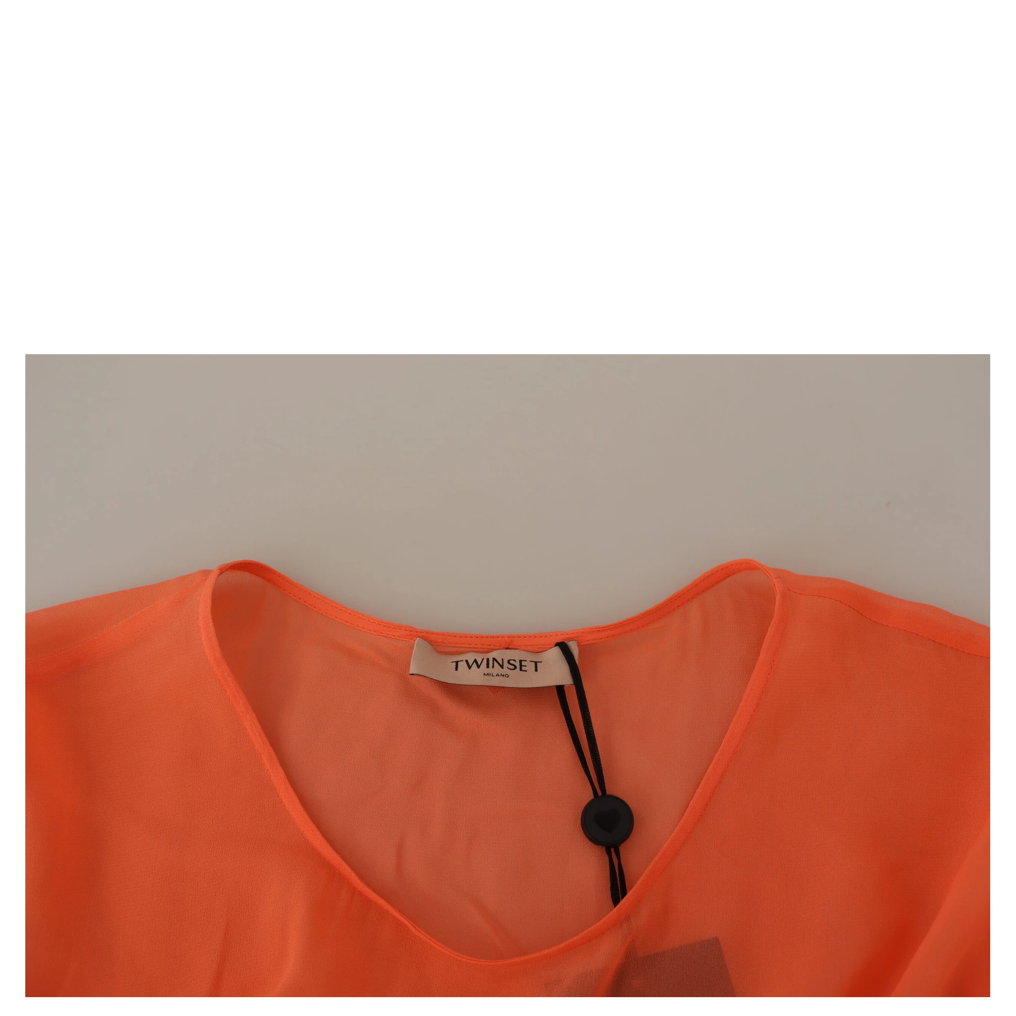 Coral Cotton Blend Short Sleeves Maxi Shift Dress