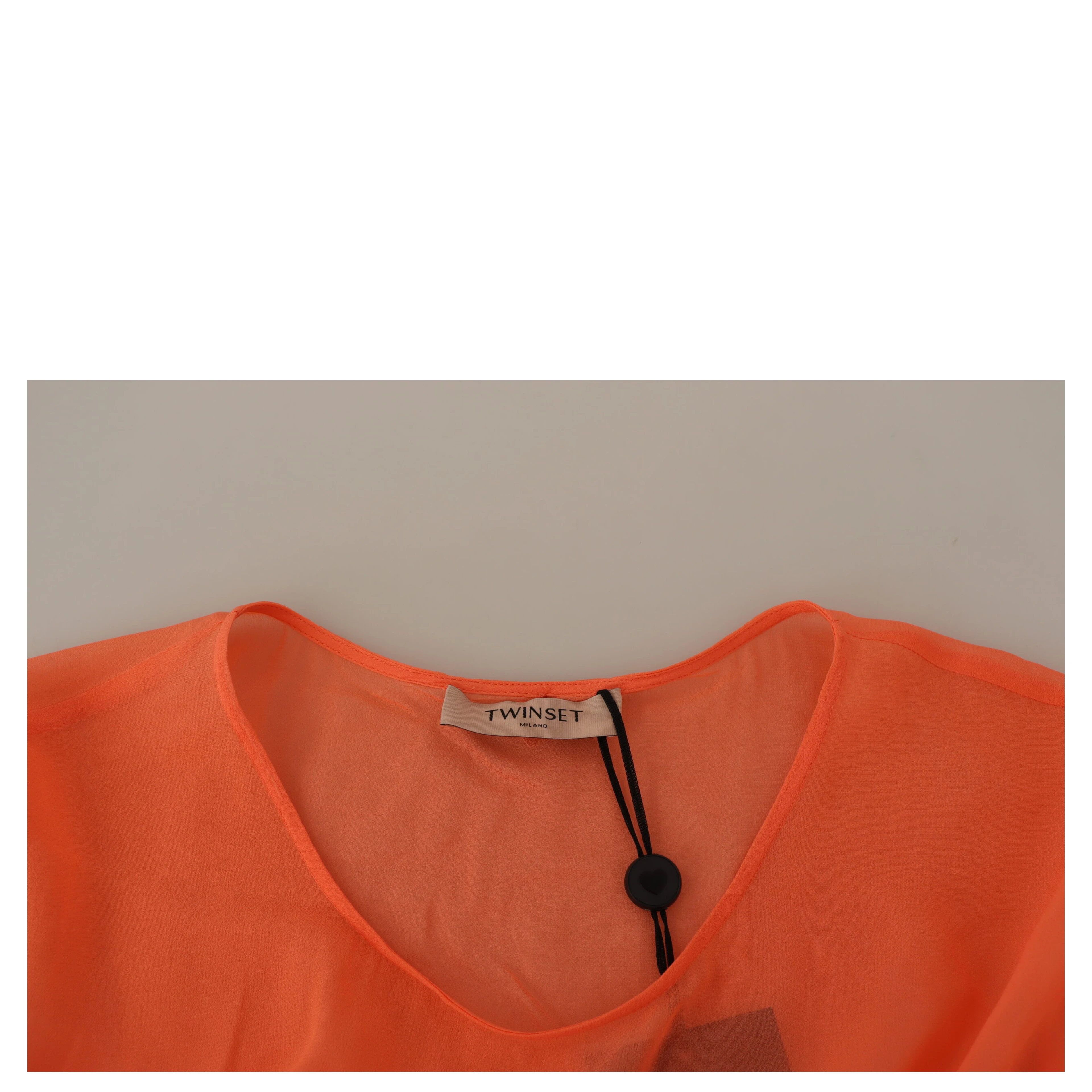 Coral Cotton Blend Short Sleeves Maxi Shift Dress
