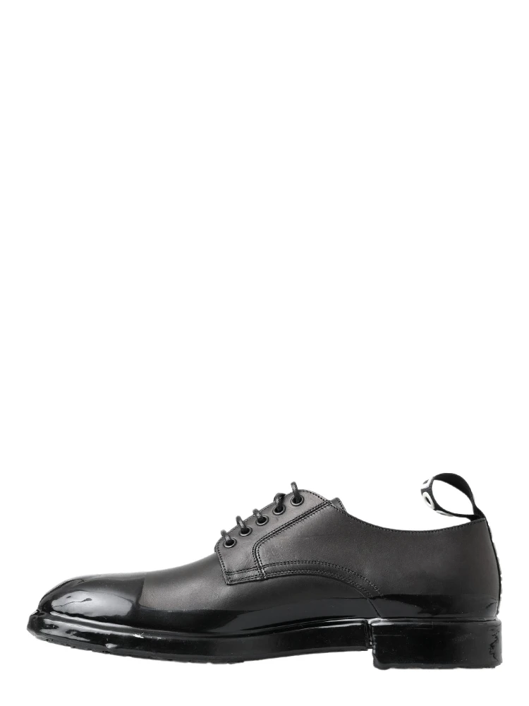 Black Leather Derby Dress Shoes alternative