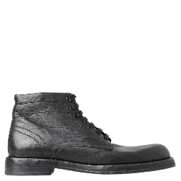 Black Horse Leather Perugino Boots