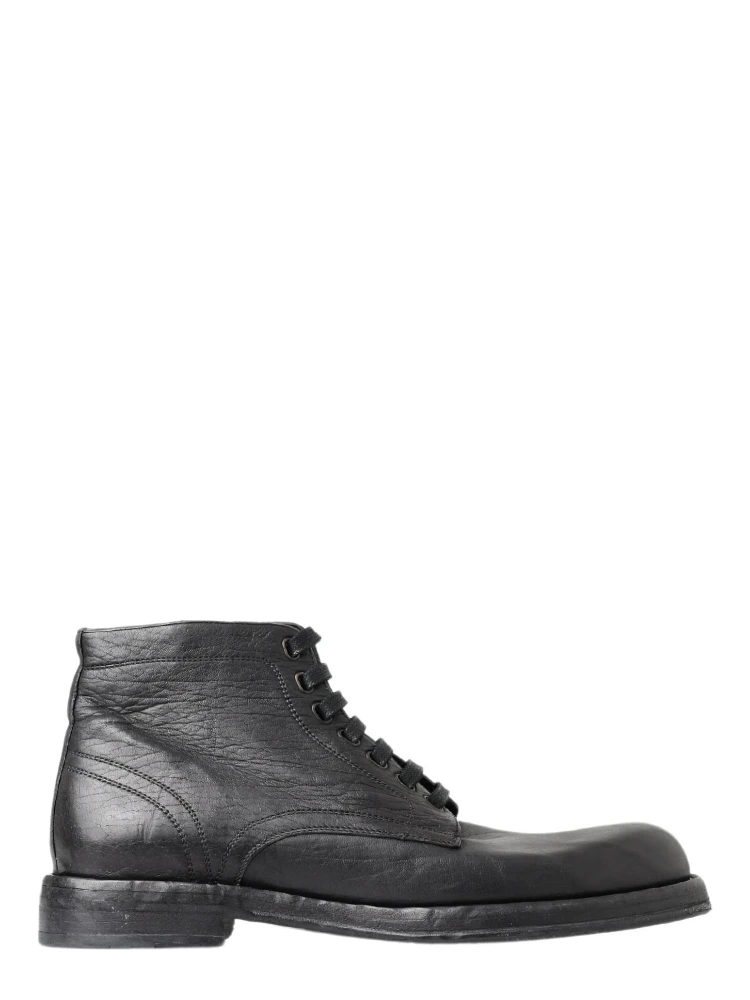 Black Horse Leather Perugino Boots