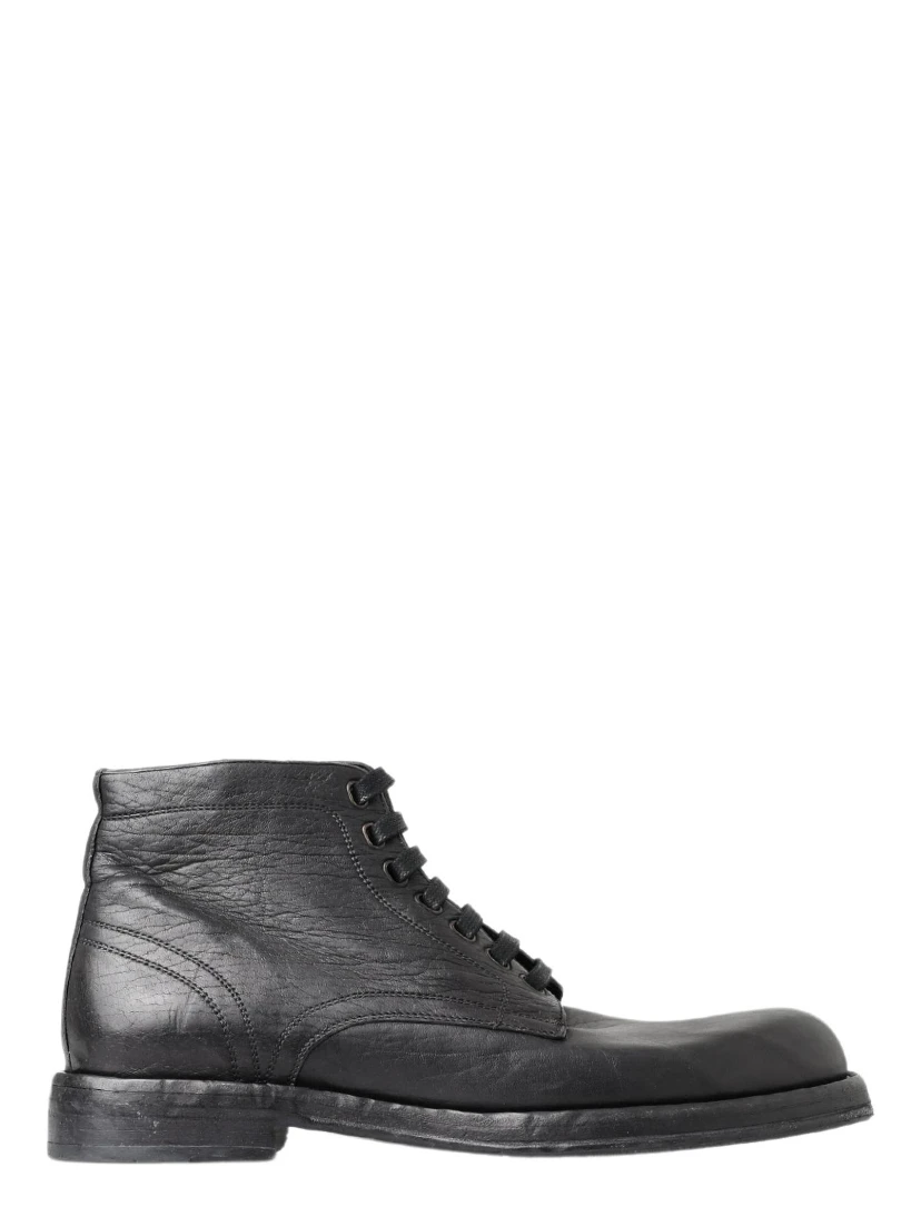 Black Horse Leather Perugino Boots