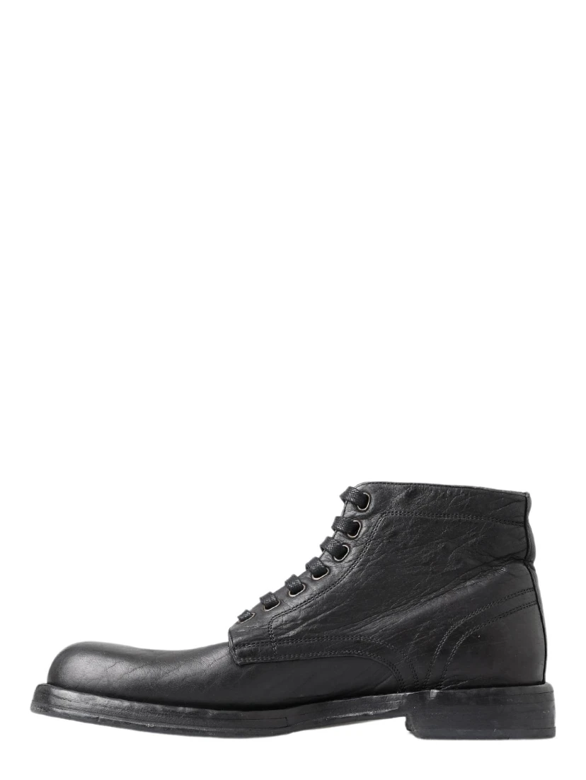 Black Horse Leather Perugino Boots
